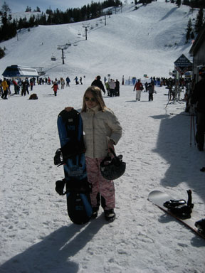 sierra snowboarding